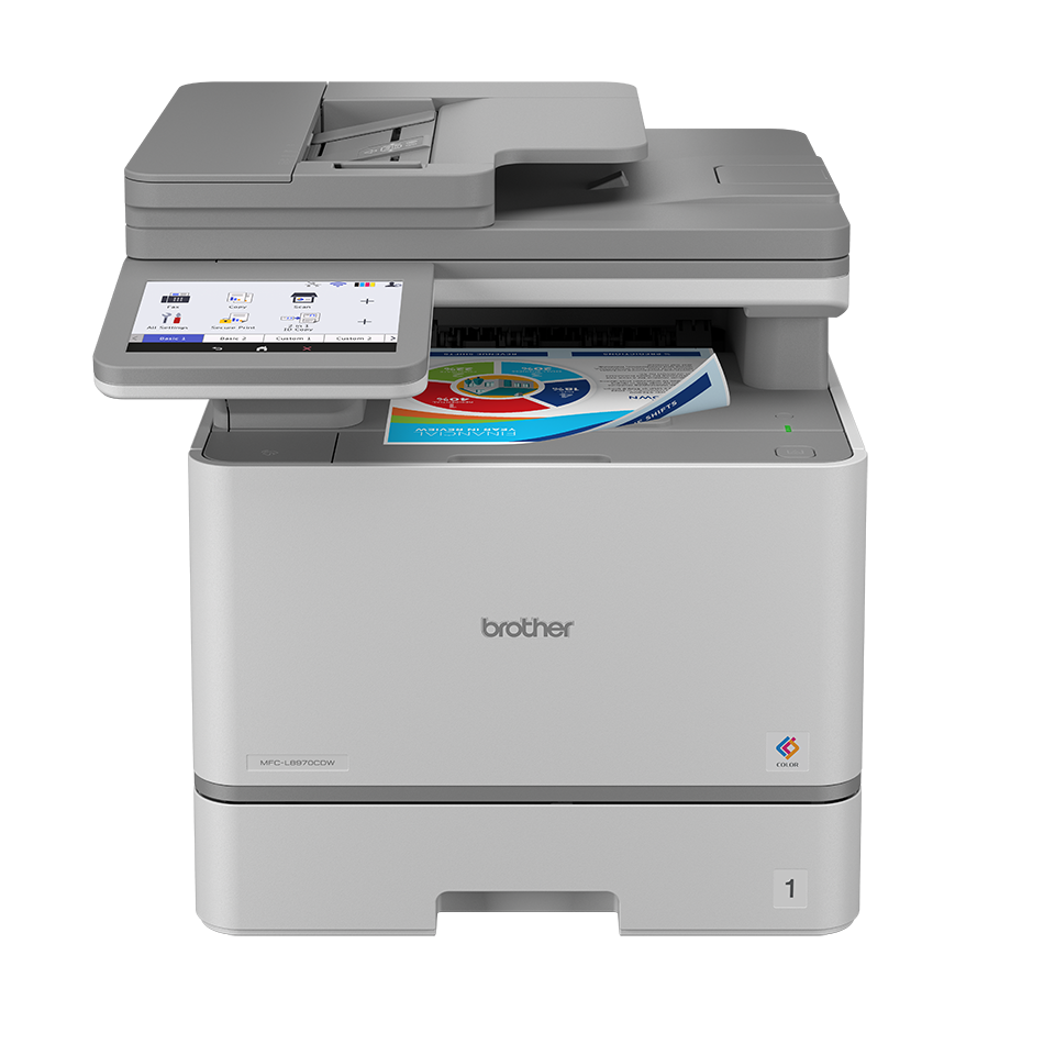 Multifunzione laser a colori Brother MFC-EX570, modello equivalente MFC-L8970CDW, vista frontale